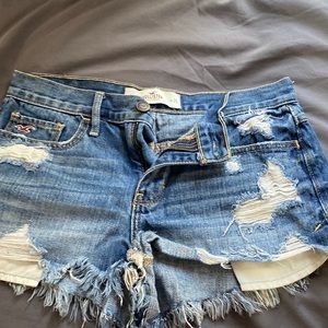 Blue hollister shorts